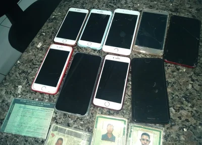Material encontrado com o trio