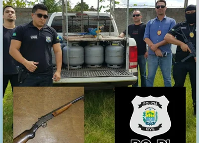 Botijões apreendidos