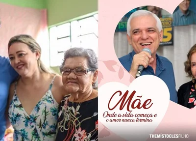 Políticos homenageiam as mães.