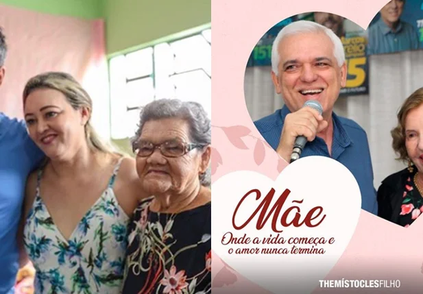 Políticos homenageiam as mães.