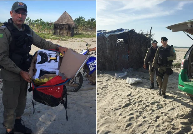 Sargento Carlos Sousa com drone encontrado enterrado