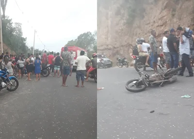Acidente na Avenida Josué de Moura Santos