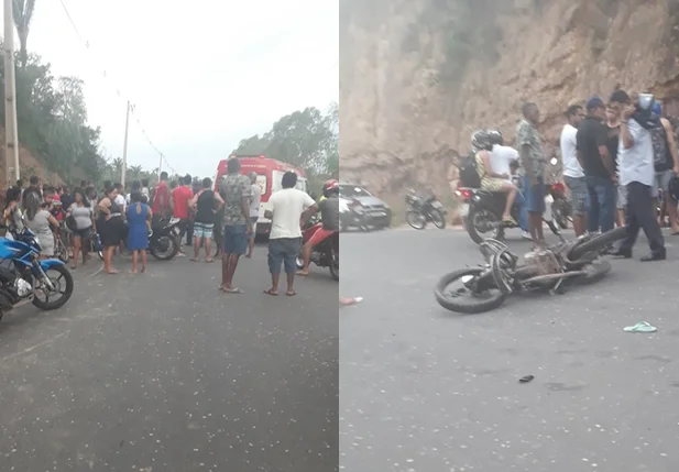 Acidente na Avenida Josué de Moura Santos