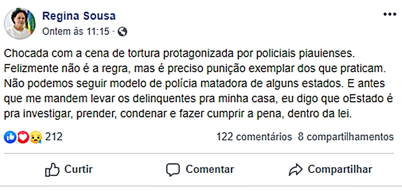 Publicação feita por Regina Sousa