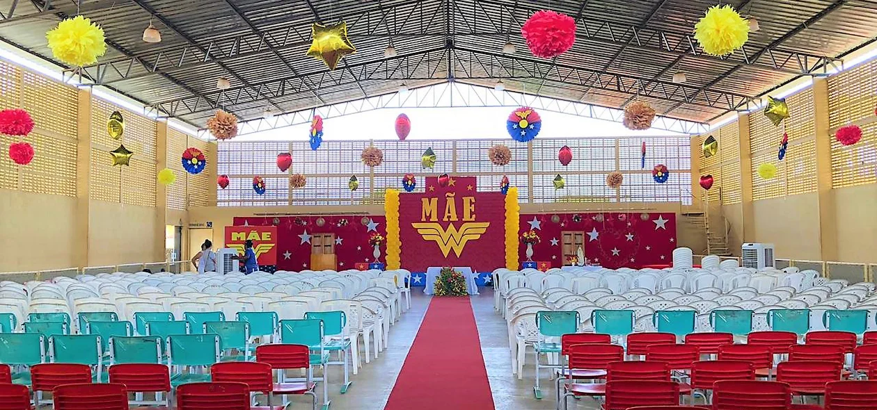 Espaço onde aconteceu a Festa das Mães em Joaquim Pires