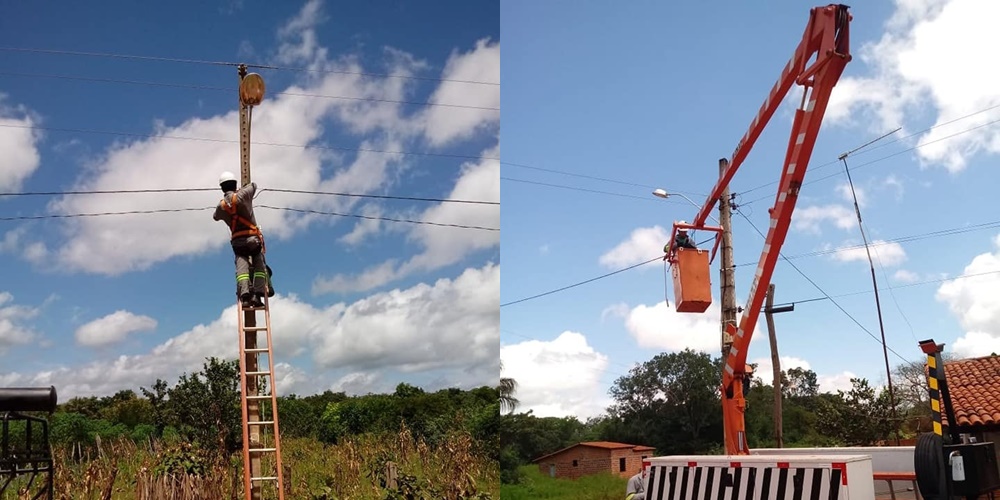 Prefeitura de Campo Maior realiza instalação de iluminação na zona rural