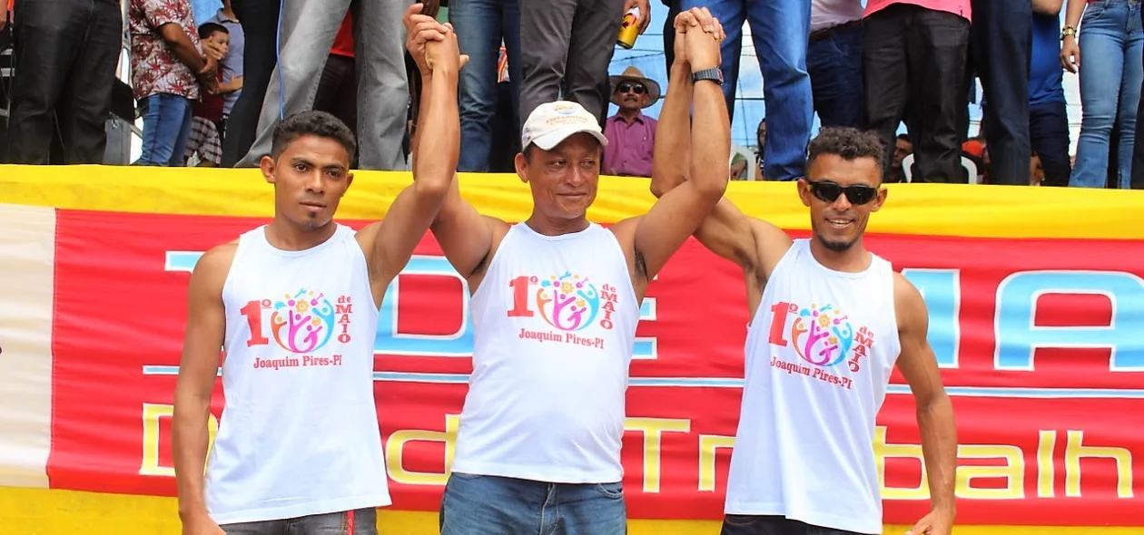 Vencedores de competição no Dia do Trabalhador