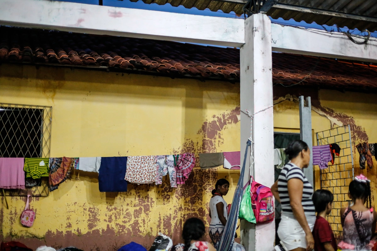 Abrigo dos venezuelanos em Teresina