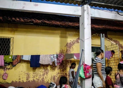 Abrigo dos venezuelanos em Teresina