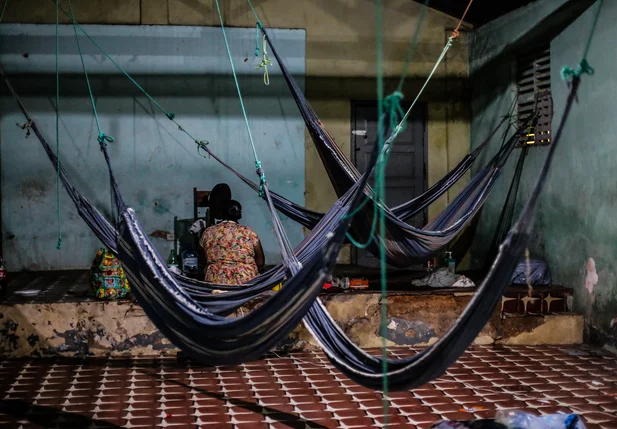 Local onde os venezuelanos estão abrigados