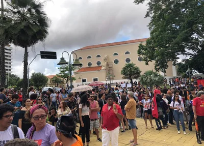 Manifestação no centro de Teresina