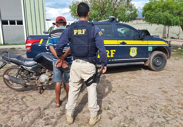 O acusado foi preso por receptação