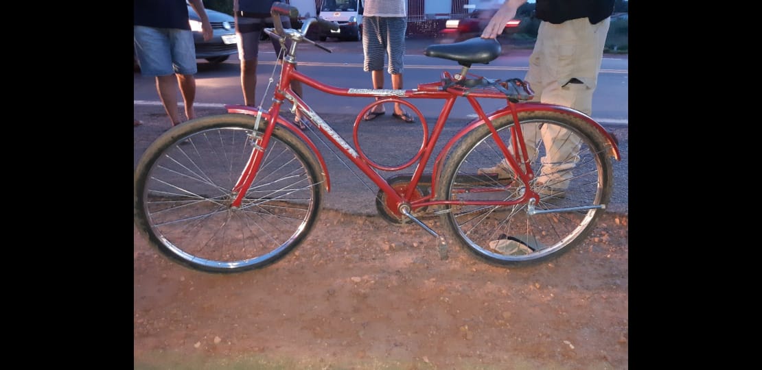 Bicicleta da vítima