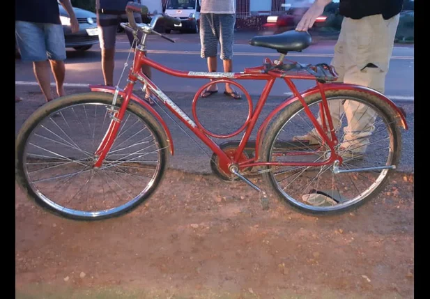 Bicicleta da vítima