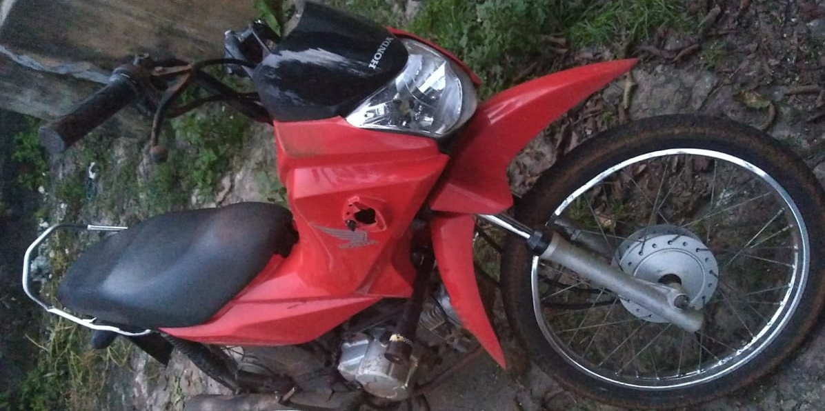 Motocicleta da vítima