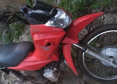 Motocicleta da vítima