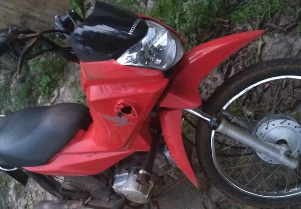 Motocicleta da vítima