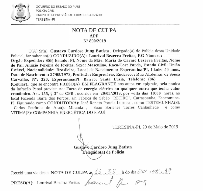 Nota de culpa