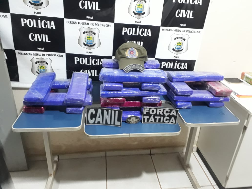 Material apreendido pela PM em Picos
