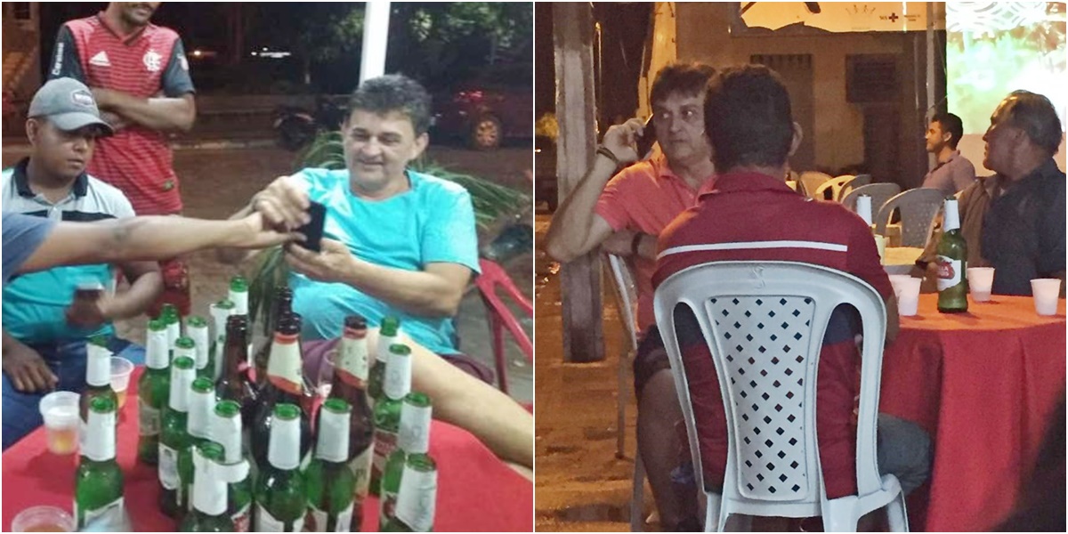 Ronaldo Lages é visto consumindo bebidas alcoólicas até altas horas