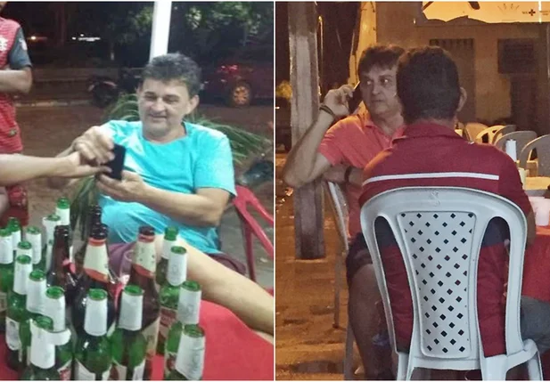 Ronaldo Lages é visto consumindo bebidas alcoólicas até altas horas