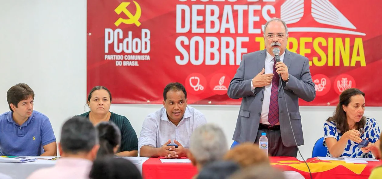 Osmar Júnior no evento do PcdoB