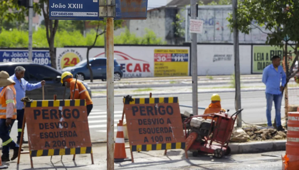 Rua Miguel Arcoverde é parcialmente interditada para obras 