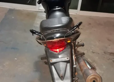 Motocicleta recuperada pela PM
