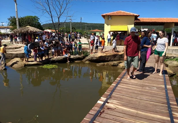 Açude na cidade de Paquetá