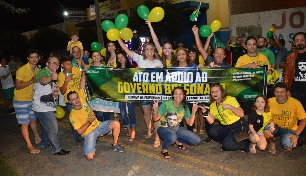 Manifestantes também defenderam a Reforma da Previdência