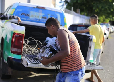 Os acusados foram encaminhados para a Central de Flagrantes