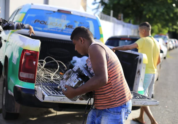 Os acusados foram encaminhados para a Central de Flagrantes
