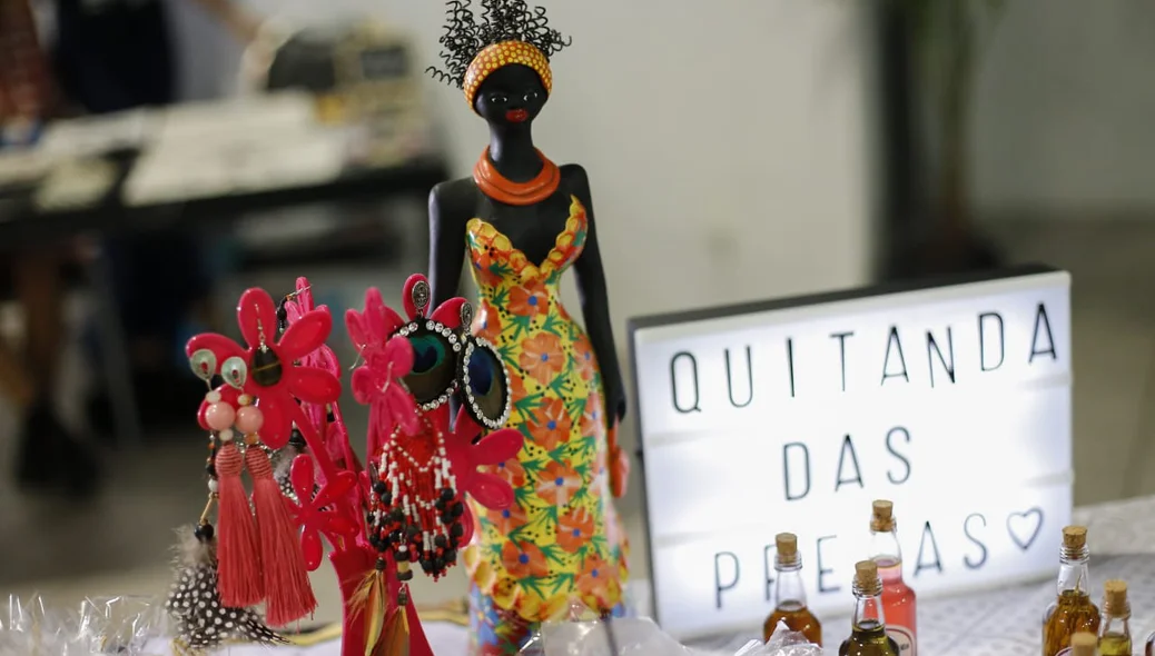 Artesanato mostrado no evento