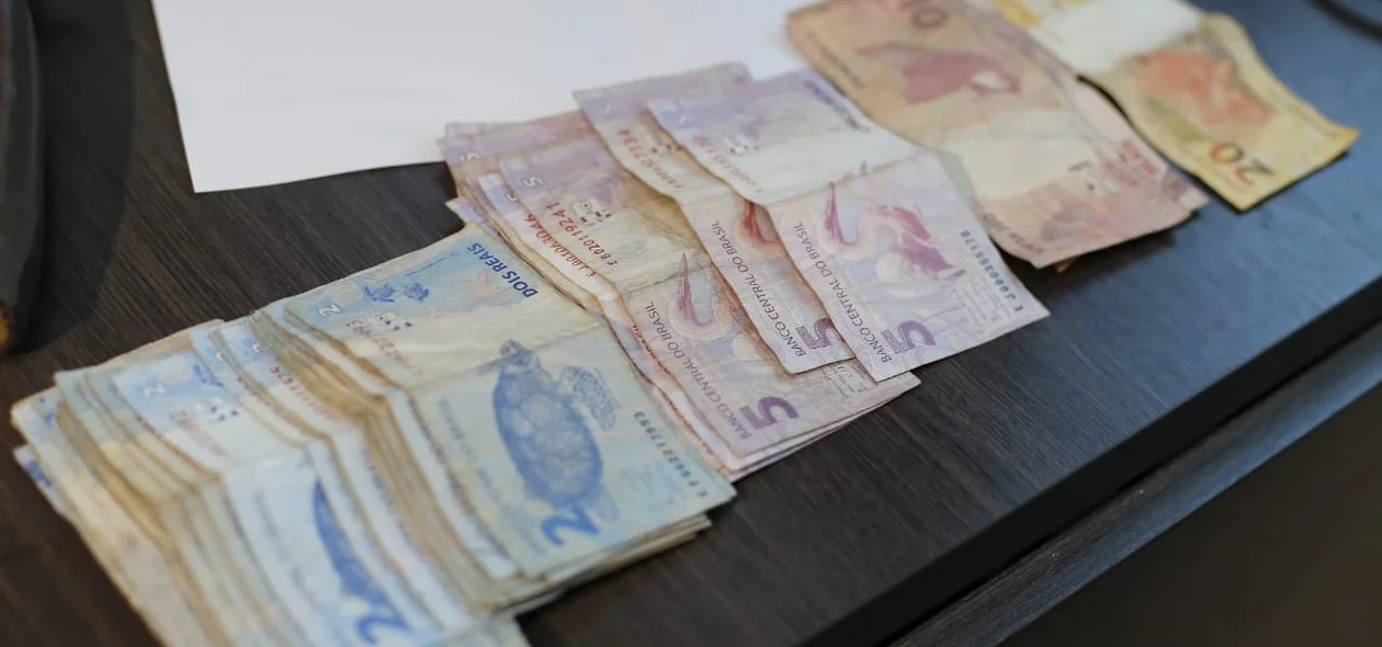 Dinheiro apreendido pela Polícia Civil do Maranhão