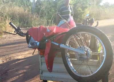 Motocicleta da vítima