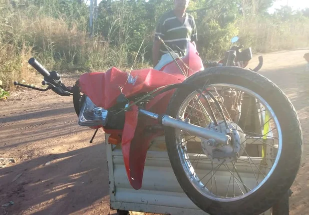 Motocicleta da vítima