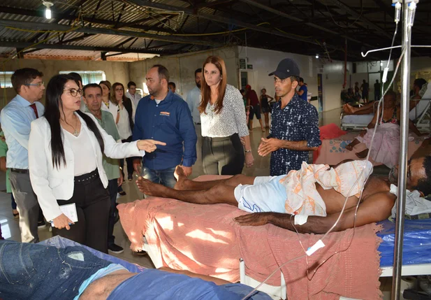 Teresa Brito se disse chocada com a situação do Hospital Justino Luz