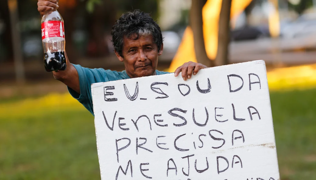 Senhor pedindo ajuda 