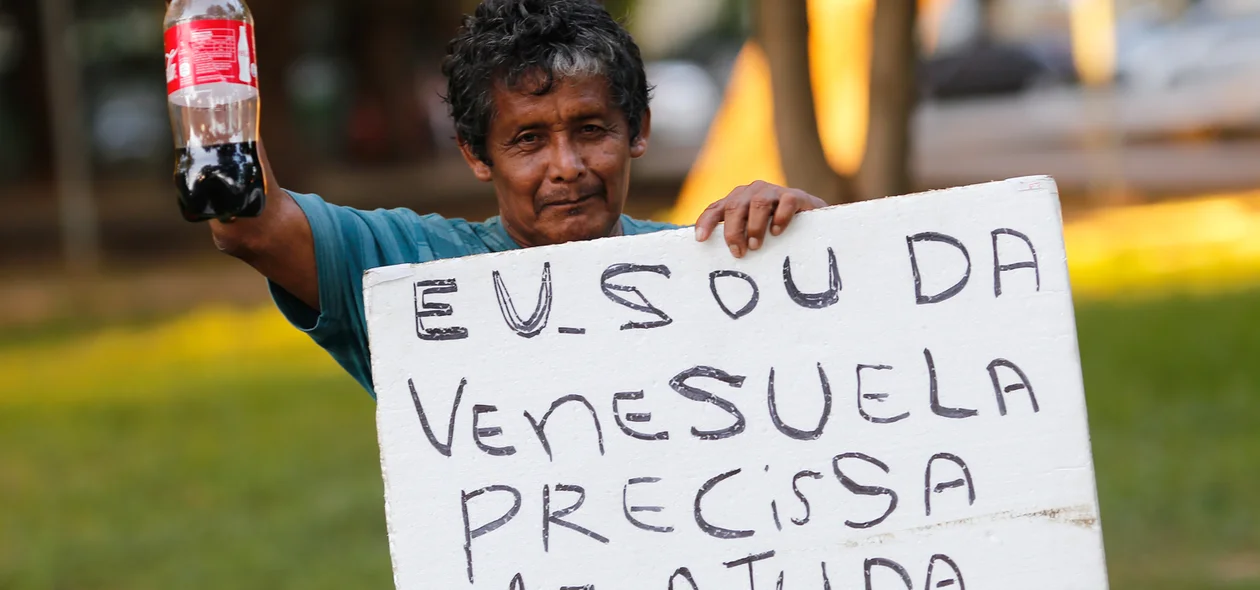 Senhor pedindo ajuda 