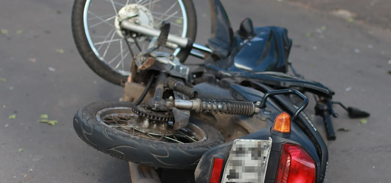 Motocicleta da vítima