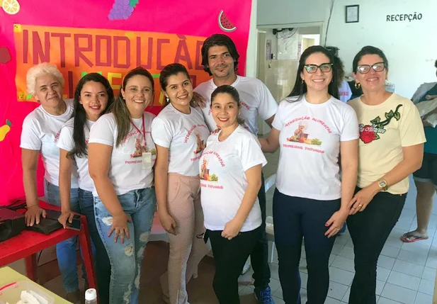 Oficina de introdução alimentar na cidade de Esperantina 