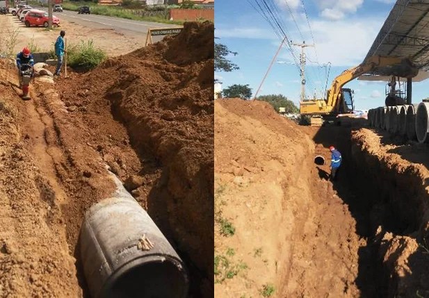 Obras de drenagem em Campo Maior
