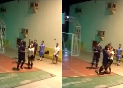 Agressão ocorreu na quadra de futsal da Universidade Federal do Delta do Parnaíba