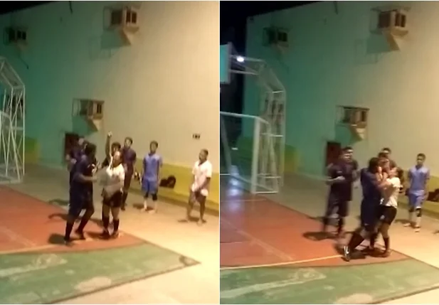 Agressão ocorreu na quadra de futsal da Universidade Federal do Delta do Parnaíba