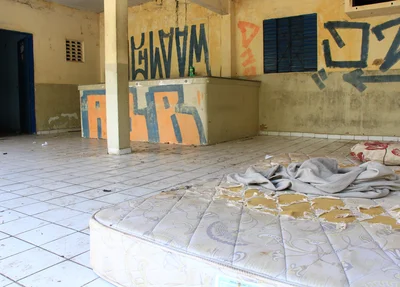 Antiga sede entregue aos usuários de drogas 