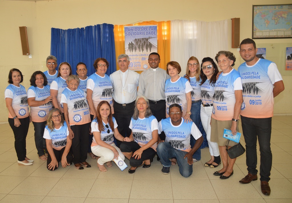 Equipe de organização da caminhada