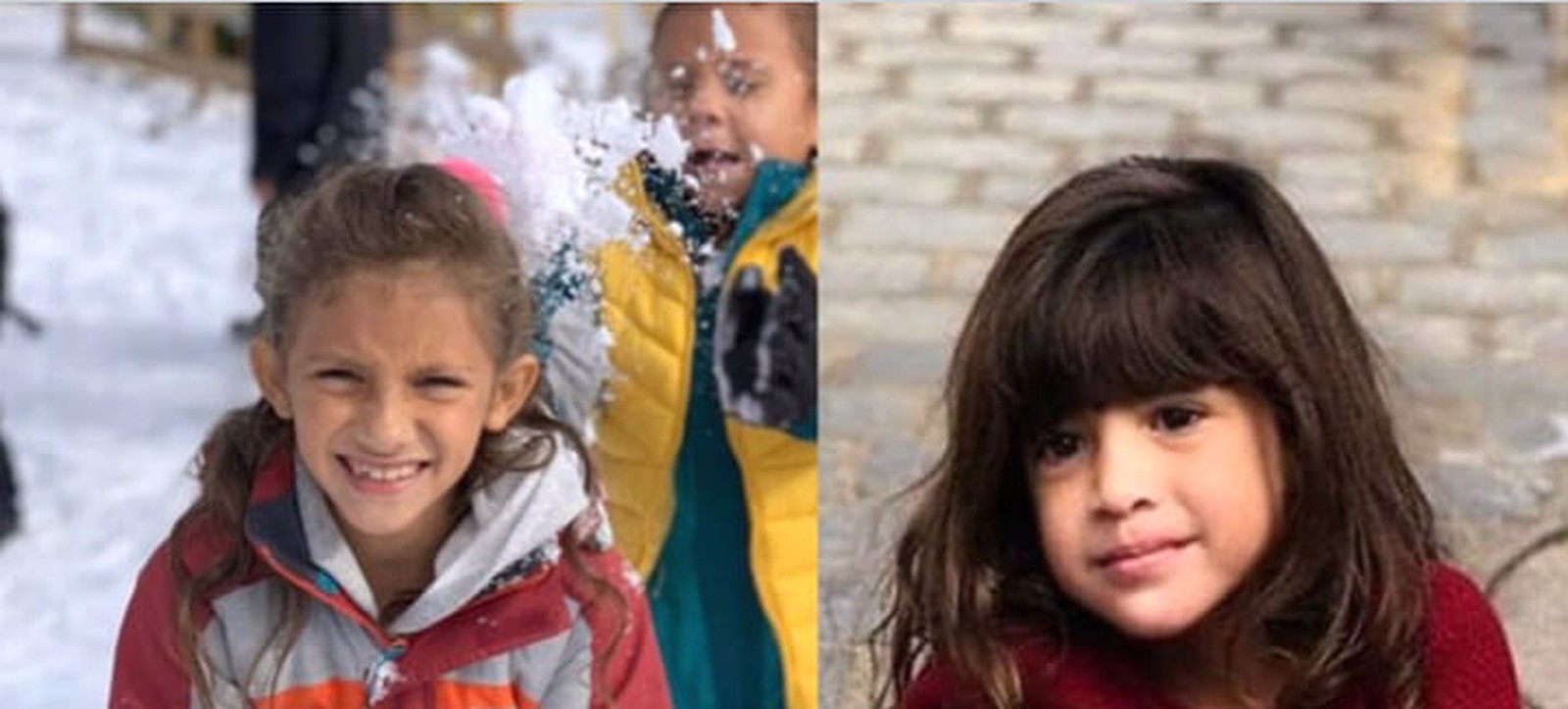 Khálida Trabulsi Lisboa, de 3 anos, e Isadora Bringel, de 7, morreram depois de serem atingidas por fragmentos da rocha
