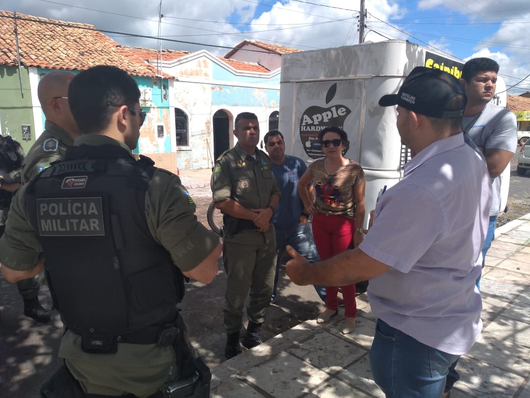 Major Audivan em visita técnica em Pedro II