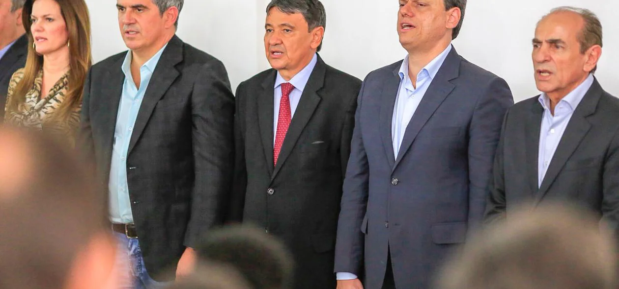 Iracema Portella, Ciro Nogueira, Wellington Dias, Tarcísio Freitas e Marcelo Castro