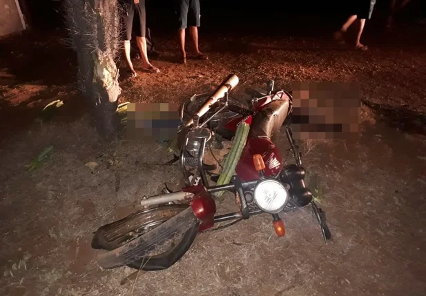 Motocicleta da vítima